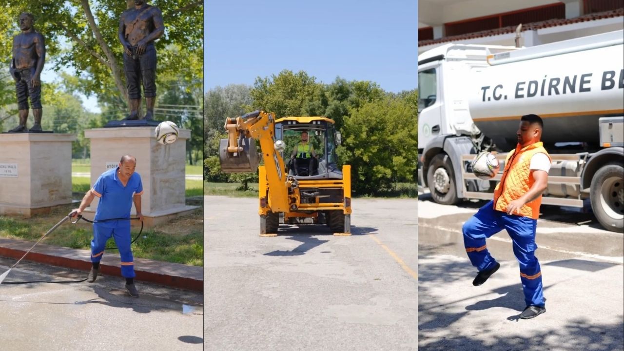 Milli heyecana sayılı saatler kala Edirne Belediyesi resmi sosyal medya hesabından anlamlı ve renkli bir video paylaşımı geldi.